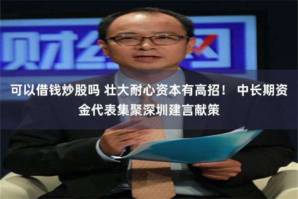 可以借钱炒股吗 壮大耐心资本有高招！ 中长期资金代表集聚深圳建言献策